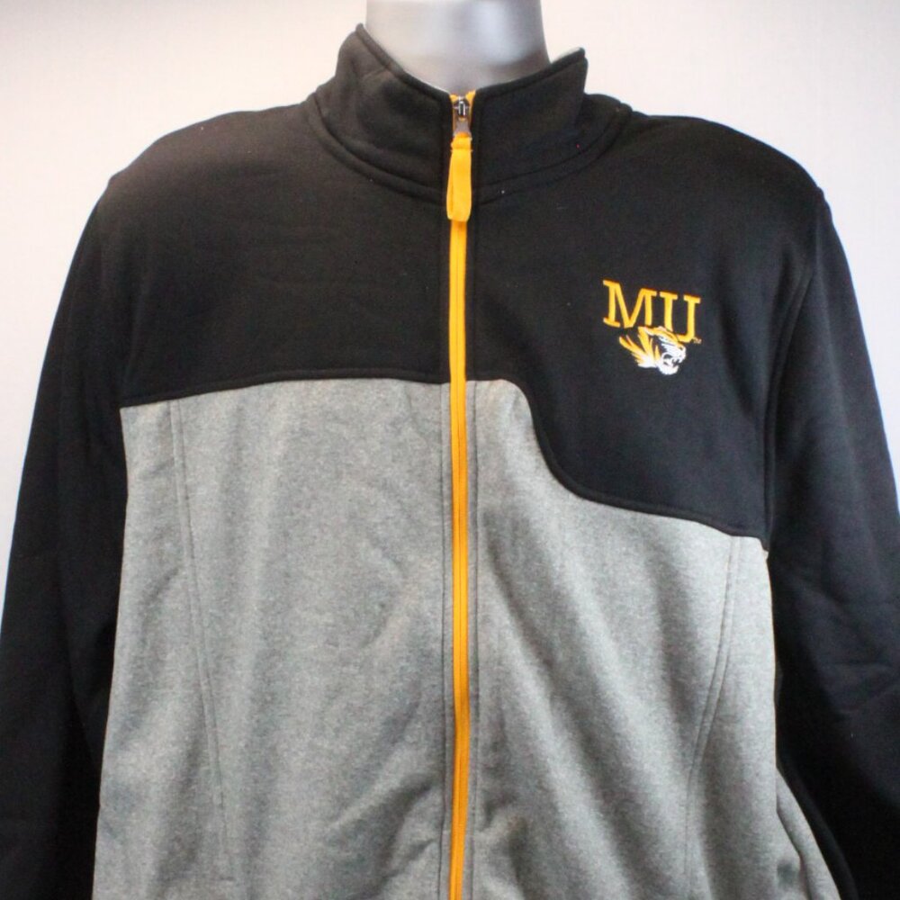 Missouri Tigers 'Mizzou' Full-Zip Long Sleeve Fleece Jacket Adult Large